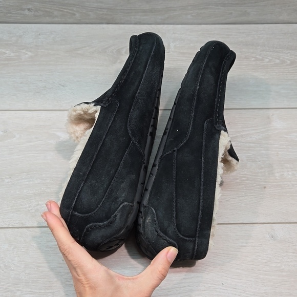 Ugg Australia Women Suede Sheepskin Loafer Slip on shoes sz 10 main image 4